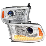 Spec-D 13-18 Ram 1500 2500 3500 Headlights LED Bar Chrome