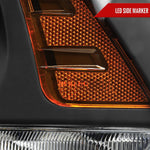 Spec-D 13-16 Ford Fusion Headlights Switchback Sequential Matte Black