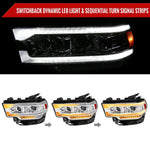 Spec-D 19-24 Ram 2500 3500 4500 5500 SEQ Projector Headlights Chrome