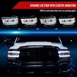 Spec-D 19-24 Ram 2500 3500 4500 5500 SEQ Projector Headlights Chrome