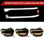 Spec-D 19-24 Ram 2500-5500 Headlights Switchback Sequential Smoked