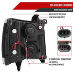 Spec-D 07-13 Silverado Headlights Dual Halo Projector Smoked