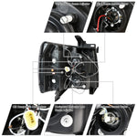 Spec-D 07-10 Chevy Silverado Halo Projector Headlgihts Chrome