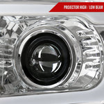 Spec-D 05-11 Tacoma LED Bar Projector Headlights Chrome