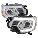 Spec-D 12-15 Tacoma LED Projector Headlights LED Parking Light Chrome