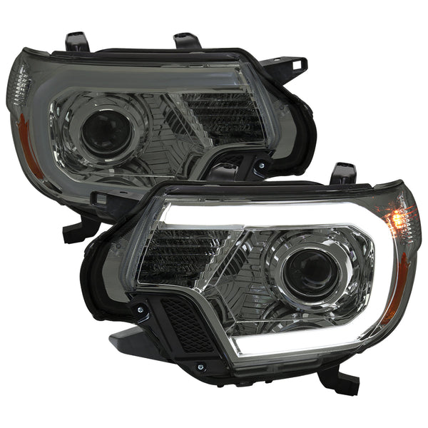 Spec-D 12-15 Tacoma Projector Headlights Parking Light Chrome/Smoked