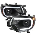 Spec-D 12-15 Tacoma LED Projector Headlights w/ LED Parking Light Blk