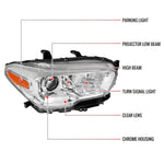 Spec-D 16-23 Toyota Tacoma Passenger Replacement Projector Headlight