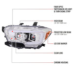 Spec-D 16-23 Tacoma Switchback LED Projector Headlights Chrome