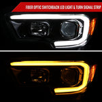 Spec-D 16-23 Tacoma Switchback LED Projector Headlights GL Black