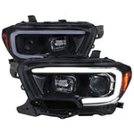 Spec-D 16-23 Toyota Tacoma Projector Headlights Glossy Black.