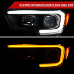 Spec-D 16-23 Tacoma Switchback LED Projector Headlights Black