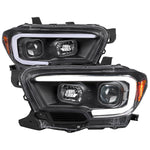 Spec-D 16-23 Tacoma Switchback LED Projector Headlights Black
