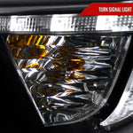 Spec-D 10-13 Hyundai Tucson Projector Headlights LED Strip Black