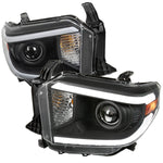 Spec-D 14-21 Tundra Headlights witchback Sequential Signals Black