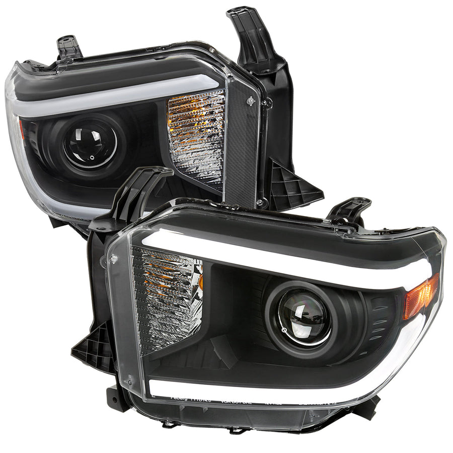 Spec-D 14-21 Tundra Headlights witchback Sequential Signals Black