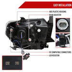 Spec-D 14-21 Toyota Tundra LED Projector Headlights Black