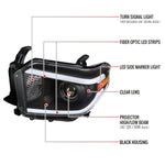 Spec-D 14-21 Toyota Tundra LED Projector Headlights Black
