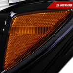 Spec-D 15-18 Mercedes C-Class W205 Sequential Headlights Black/Smoked