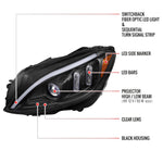 Spec-D 15-18 Mercedes-Benz C-Class W205 SEQ LED Headlights Black