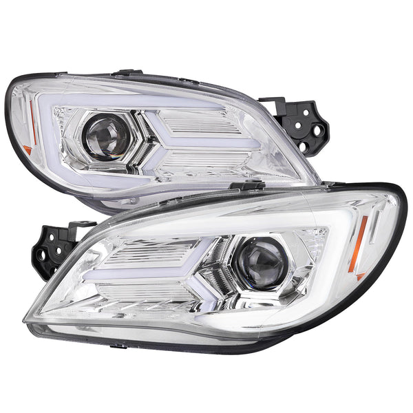Spec-D 06-07 Impreza WRX STI Headlights Sequential Signals Chrome