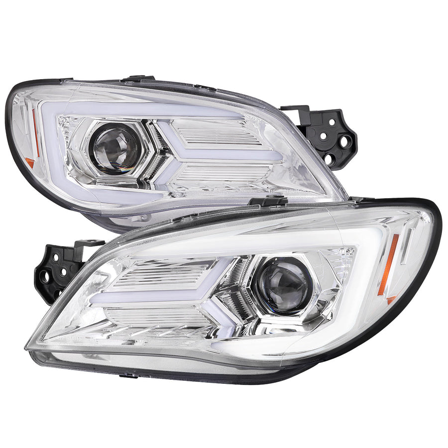 Spec-D 06-07 Impreza WRX STI Headlights Sequential Signals Chrome