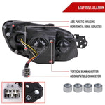 Spec-D 06-07 Subaru WRX STI Projector Headlights Jet Black.