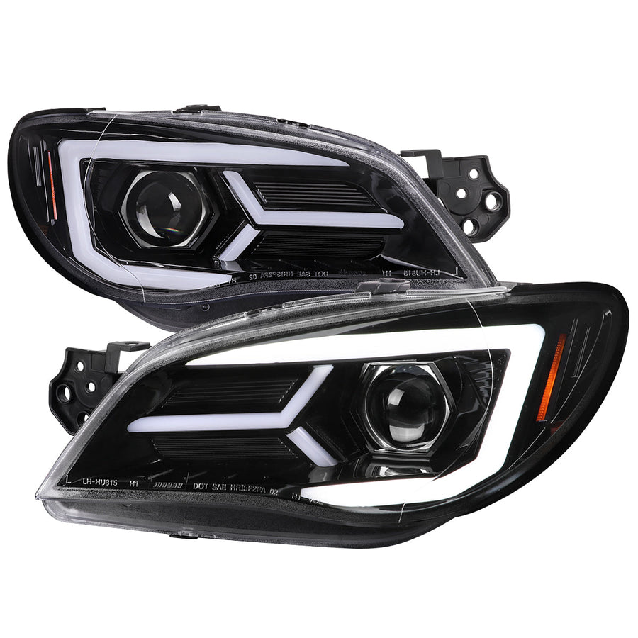 Spec-D 06-07 Subaru WRX STI Projector Headlights Jet Black.