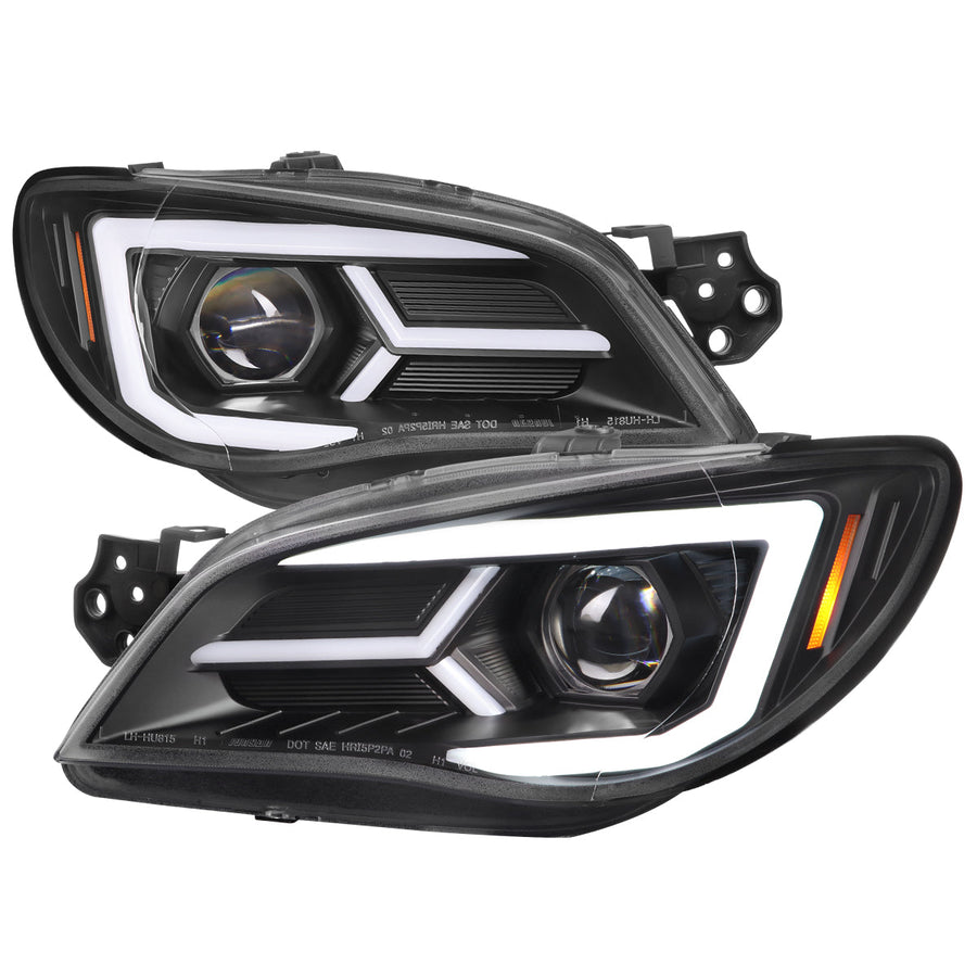 Spec-D 06-07 Impreza WRX STI Sequetial Headlights Black