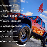 GLOZ Full Kit, Semi-Permanent Protectant | Ceramic Hybrid OEM Restoration, Dry Rot Prevention, Car, RV, Aircraft, Motorcycle, ATV & Golf Cart DRY-SEAL SAFE!
