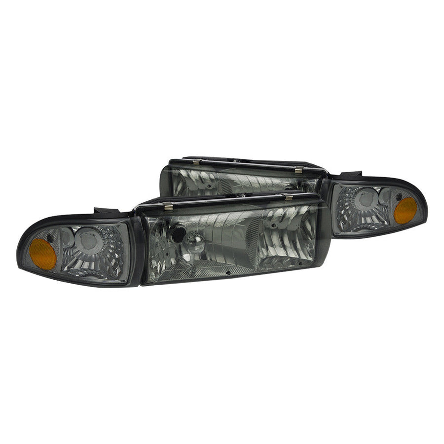 Spec-D 91-96 Chevy Impala Smoked Headlights Corner Lights