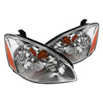 Spec-D 02-04 Nissan Altima Crystal Headlights Chrome/Clear Amber