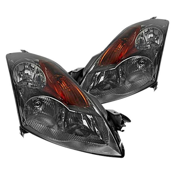 Spec-D 07-09 Nissan Altima Headlights Crystal Matte Black/Smoked Lens