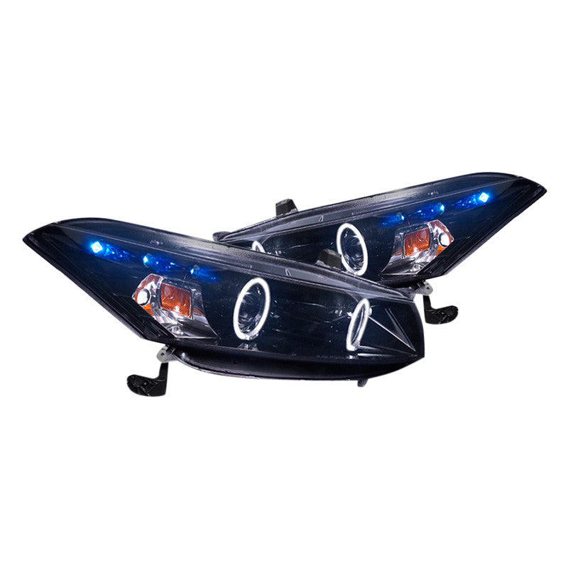 Spec-D 08-12 Accord Coupe Halo Projector Headlights Smoked