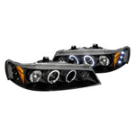 Spec-D 94-97 Honda Accord Halo Projector Headlights Black