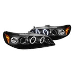 Spec-D 98-02 Honda Accord Halo Projector Headlights Black