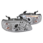 Spec-D 04-08 Chevy Aveo Halo Projector Headlights Chrome