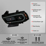 Spec-D 11-14 Dodge Charger Projector HID Headlight Black/Smoked