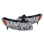 Spec-D 06-11 Honda Civic Coupe Halo Projector Headlights Chrome