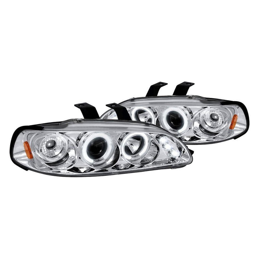 Spec-D 92-95 Honda Civic Halo Projector Headlights Chrome