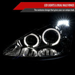 Spec-D 00-04 Ford Focus Halo Projector Headlights Chrome