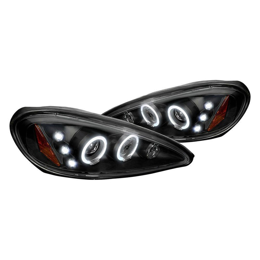 Spec-D 99-05 Pontiac Grand am Halo Projector Headlights Black