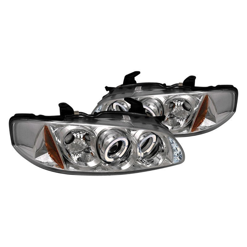 Spec-D 00-03 Nissan Sentra Halo Projector Headlights Chrome