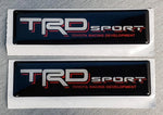2x Domed Toyota TRD Sport Emblem Inserts for Weathertech Floor Mats Tacoma Tundra
