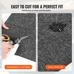 Succebuy Waterproof Garage Floor Mat for under Car Heavy Duty Containment Mat with Strong Grip Protects Garage Floor