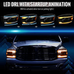Spec-D 06-08 Dodge Ram 1500 2500 3500 Projector Led Headlight Black