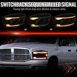 Spec-D 06-08 Dodge Ram 1500 2500 3500 Projector Headlight Black/Smoked