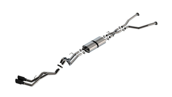 Borla 22-24 Toyota Tundra 3.4L V6 (Inc. Hyb.) Ext. Cab/STD Bed/145.7in WB S-Type Cat-Back - Blk Chrm 140939BC