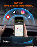 M4 Quad Mirror Dash Cam, 1080P 4-Cam, 12" IPS Touchscreen