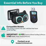 OTTOCAST Baby Car Camera &Wireless Carplay Adapter,1080P HD Rear Seat Monitor Display on Car Screen,150°Wide Angle No-Glow Night View, Safety for Kids & Infants